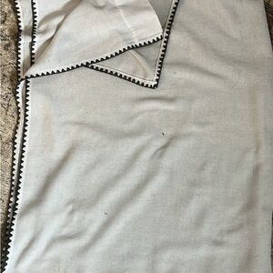 Threshold White Textured Curtains